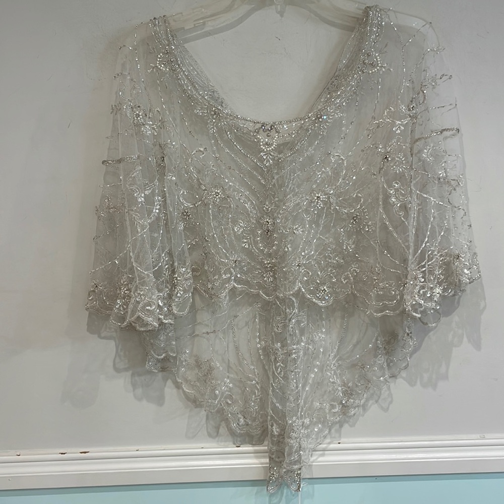 COPY - Casablanca Bridal beaded cape